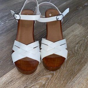 Madden Girl Nora White Sandals